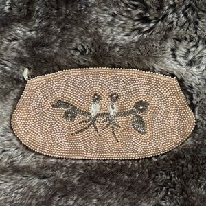 1920’s Charlie Bag- Elegant Beaded Clutch in Tan